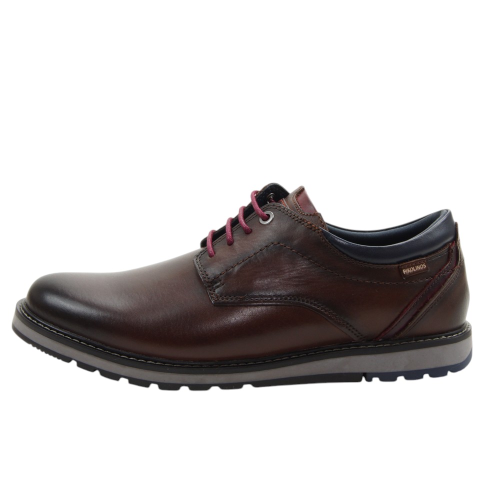 Pikolinos mod. 4331 zapato casual para hombre en piel natural, cordones