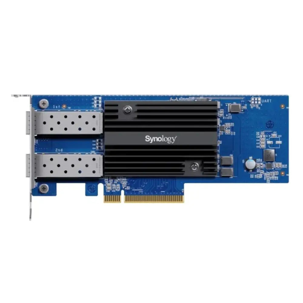 Synology - Tarjeta de red PCIe 3.0 x8 E10G30-F2 dual port SFP+ 10 Gbps para servidores y NAS Synology compatibles, garantía 5 años