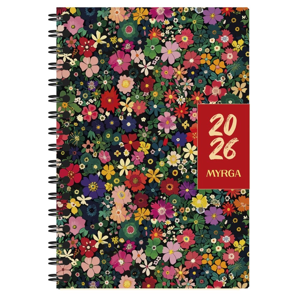 MYRGA AGENDA ANUAL 2026 DUEÑAS COLORS GARDEN DP MYRGA 2025