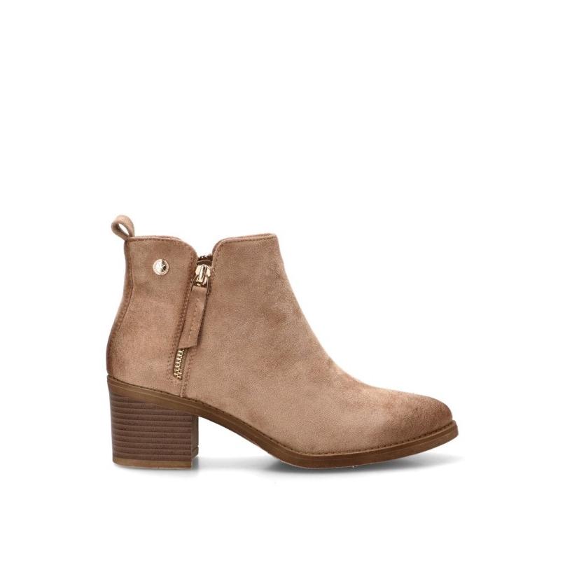 Botin Xti - Mujer - Tacón Medio - Modelo 130713 - Color Beige