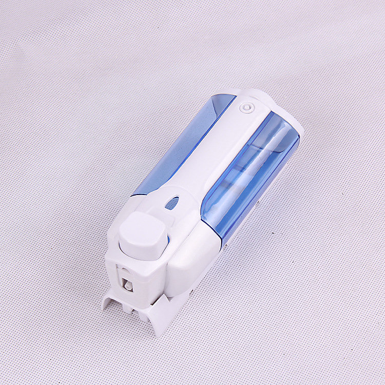 CA Dispensador de jabón de pared, soporte para jabón líquido, dispensador de gel de ducha, 8,5 x 19 x 8 cm - Blanco