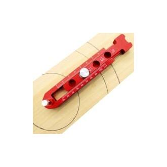 CA Brújula de carpintero profesional de aleación de aluminio, regla redonda ajustable, compás de carpintero para dibujar círculos, calibre de marcado industrial de precisión para carpintería.