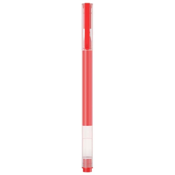 Xiaomi high-capacity caja de 10 boligrafos de gel - punta 0.5mm - alta capacidad - secado rapido - color rojo