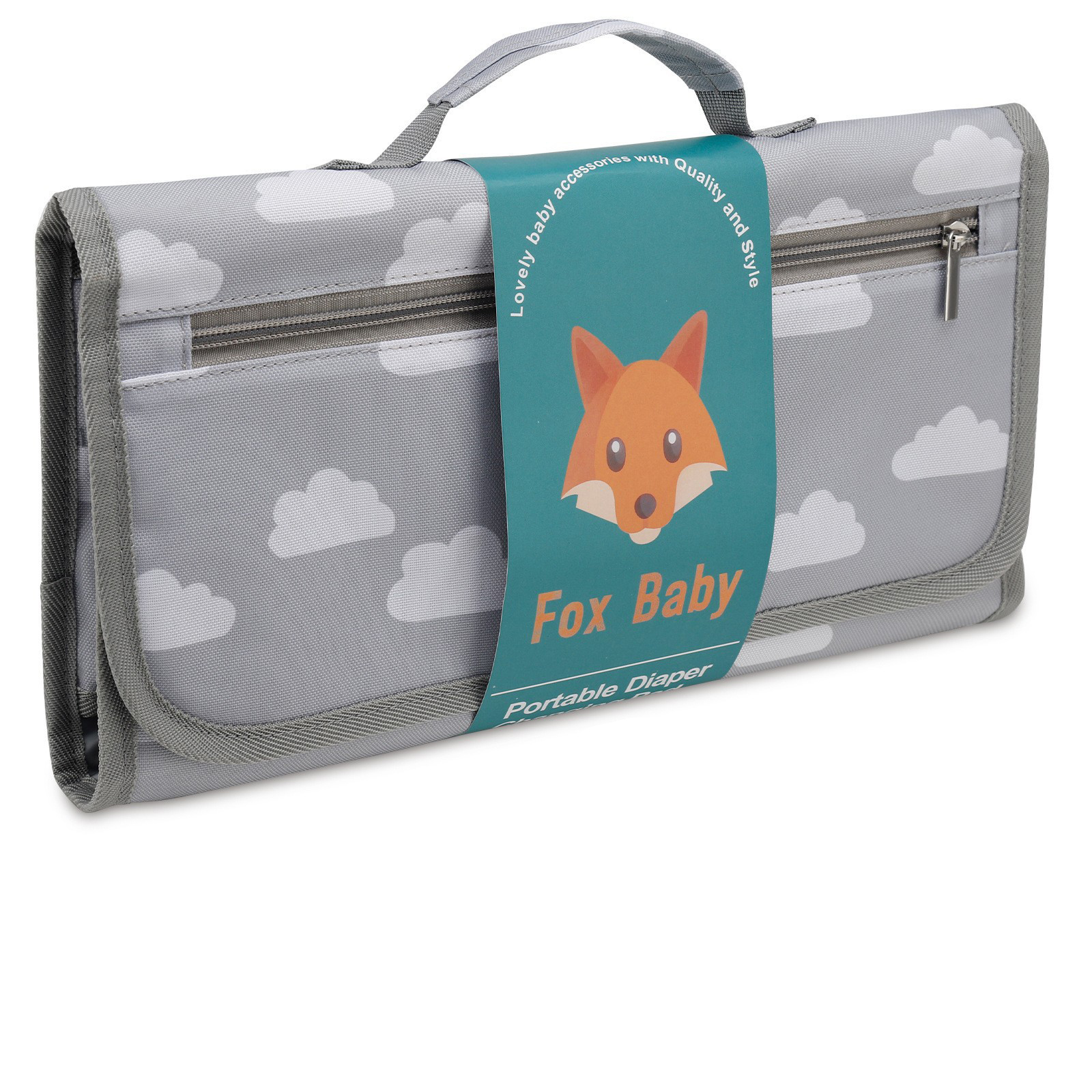 TK Cambiador de Bebé Portátil Lil Fox - Impermeable y Plegable