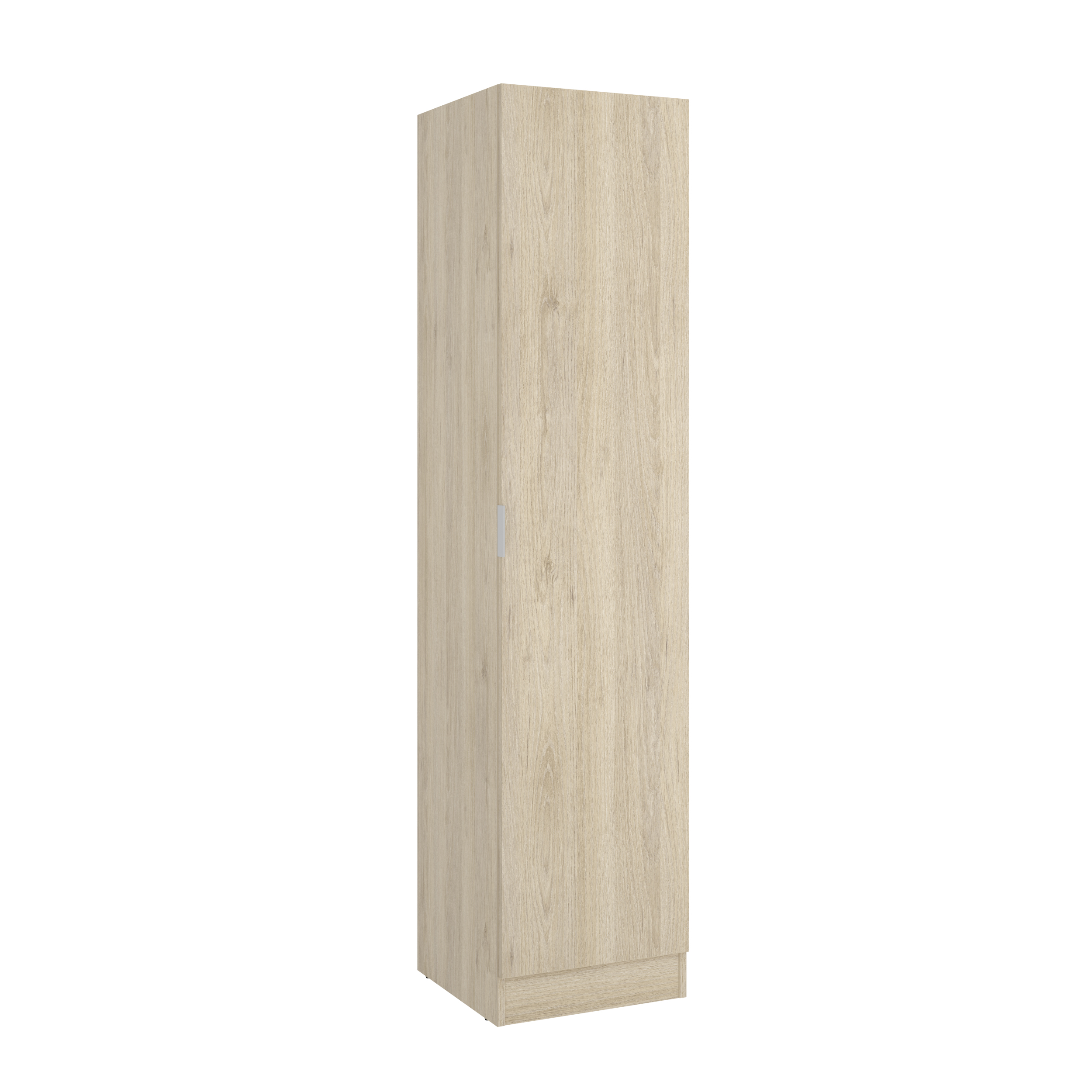Dekit Armario Ropero de 1 Puerta ESSEN - Roble Natural o Blanco