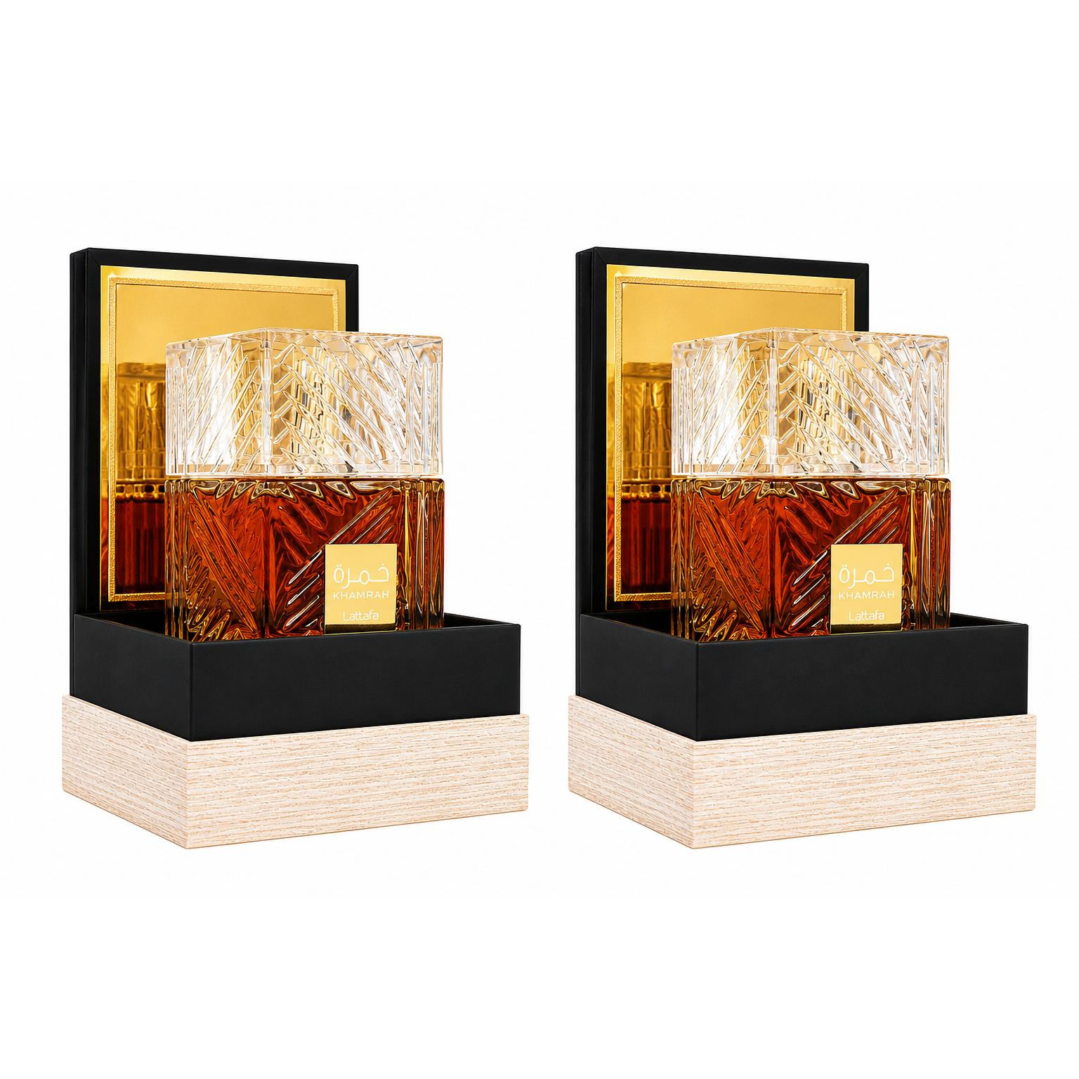 Lattafa Khamrah 100 Ml Perfume Afrutado Amaderado Mujer