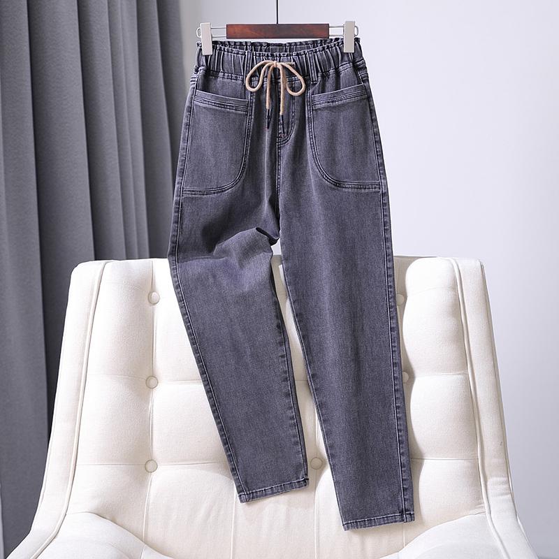 TK Vaqueros Mujeres Harem Basico Elástico Pantalones Casual Femenino 5xl