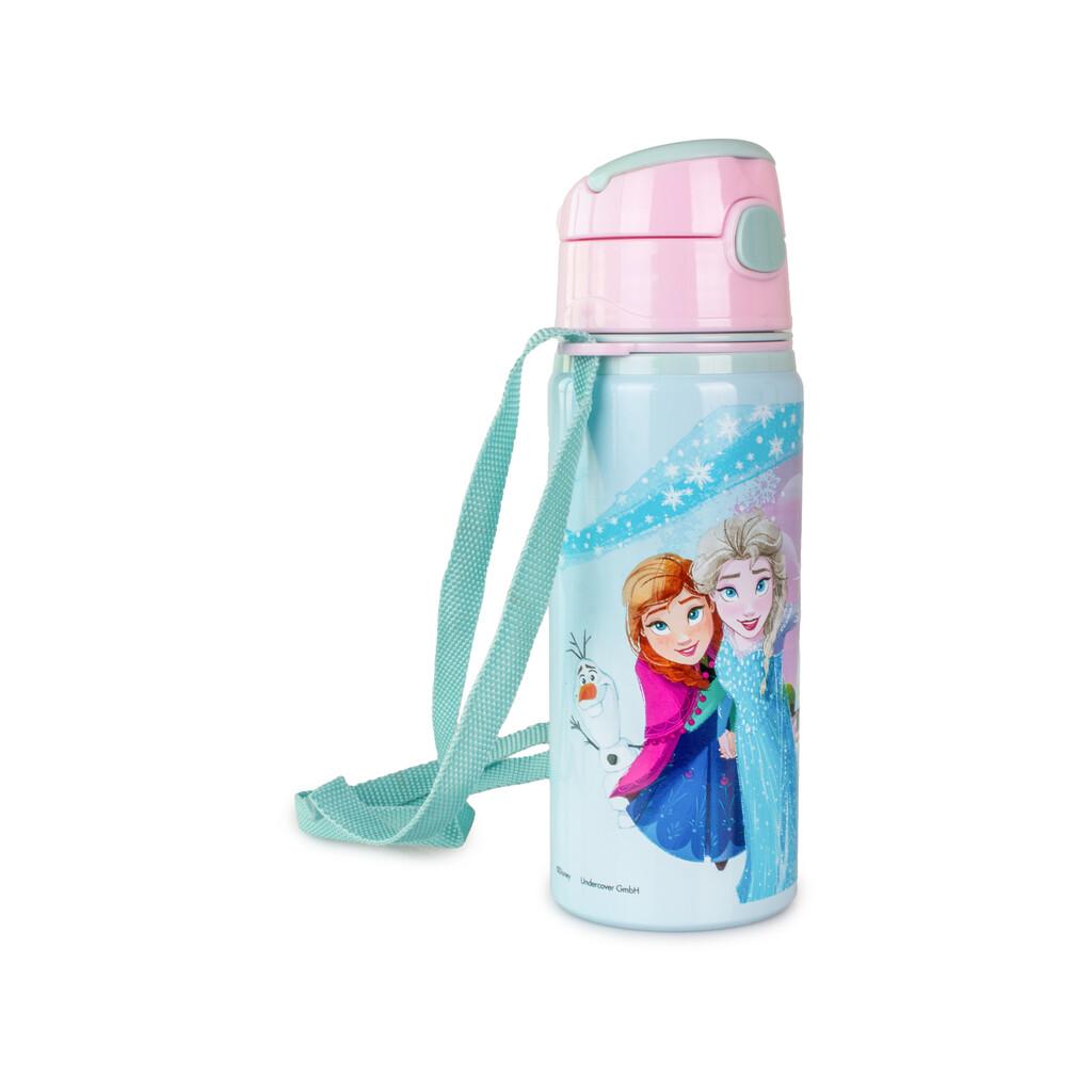 Disney Frozen Cantimplora de Aluminio de 600 ml con Asa Mochilas y bandoleras Kids Euroswan