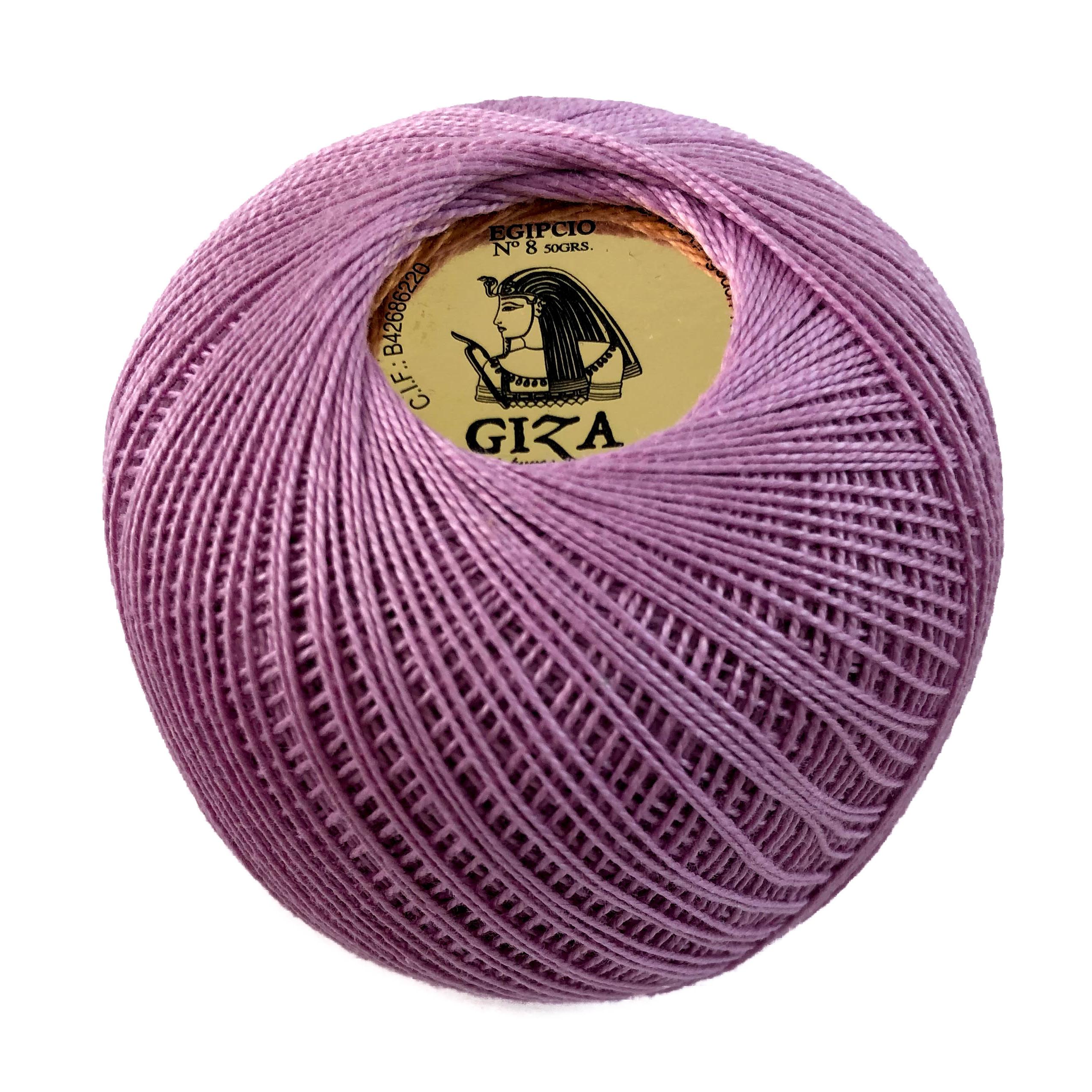 Ovillo de 50g Nº5, Nº8, Nº12 Algodón 100% Giza, Blanco, Crudo y Colores Sólidos - Suave y Resistente - Fabricado en España
