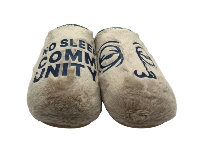 Zapatillas de Casa Hombre Gioseppo Hot Potatoes, Destalonadas y Divertidas, Pelo Beige y Azul Marino