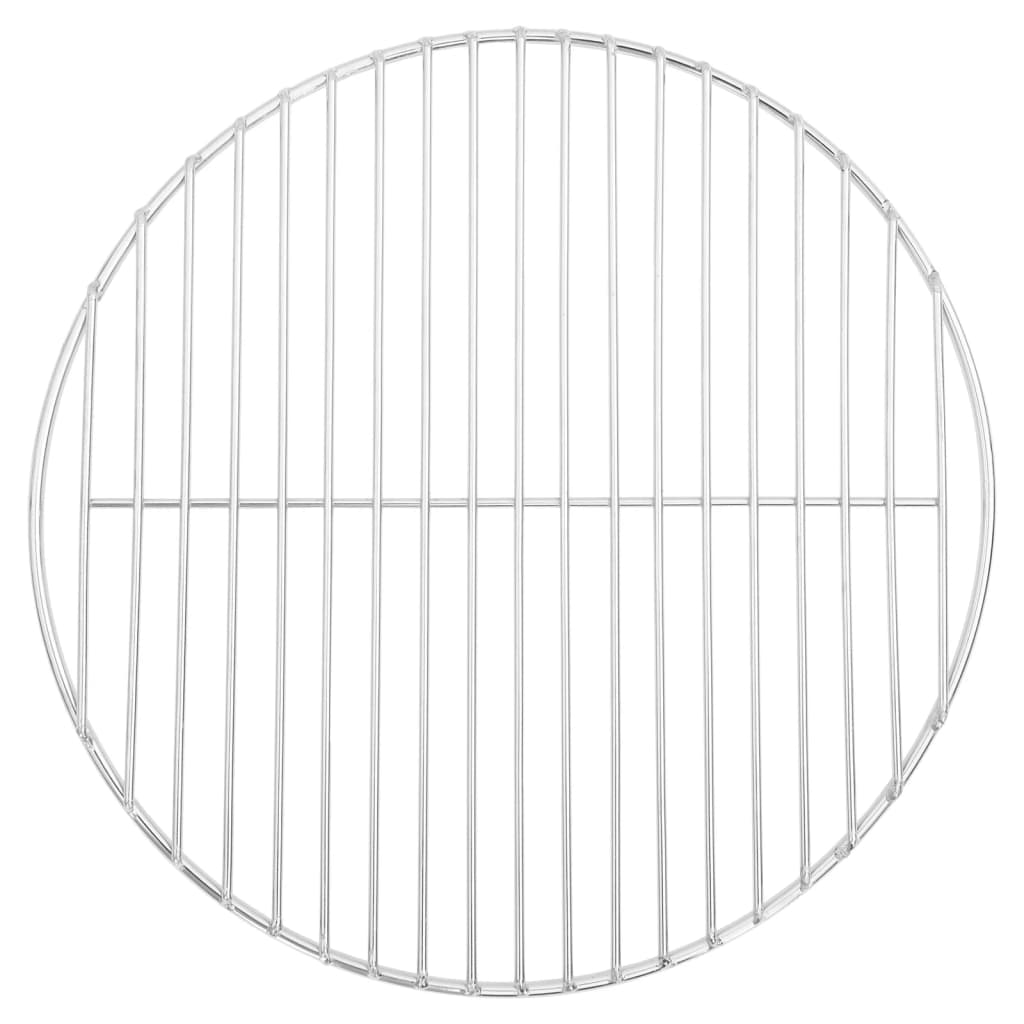 vidaXL Rejilla de parrilla BBQ redonda acero inoxidable 304 Dimensiones 34.5 cm,  37 cm,  40 cm y mas