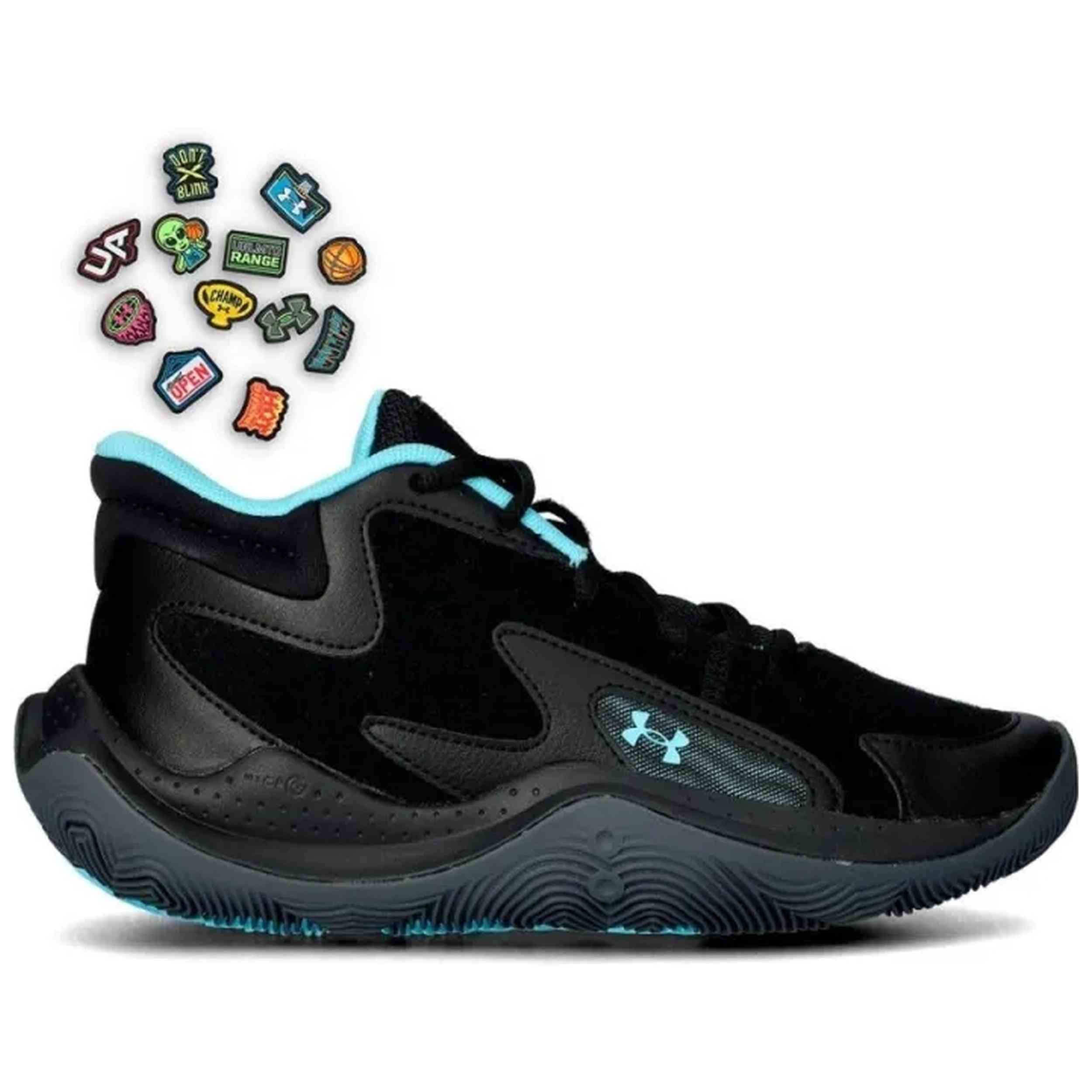 Zapatillas De Baloncesto Under Armour modelo 6006515-001 para hombre y mujer en color Negro