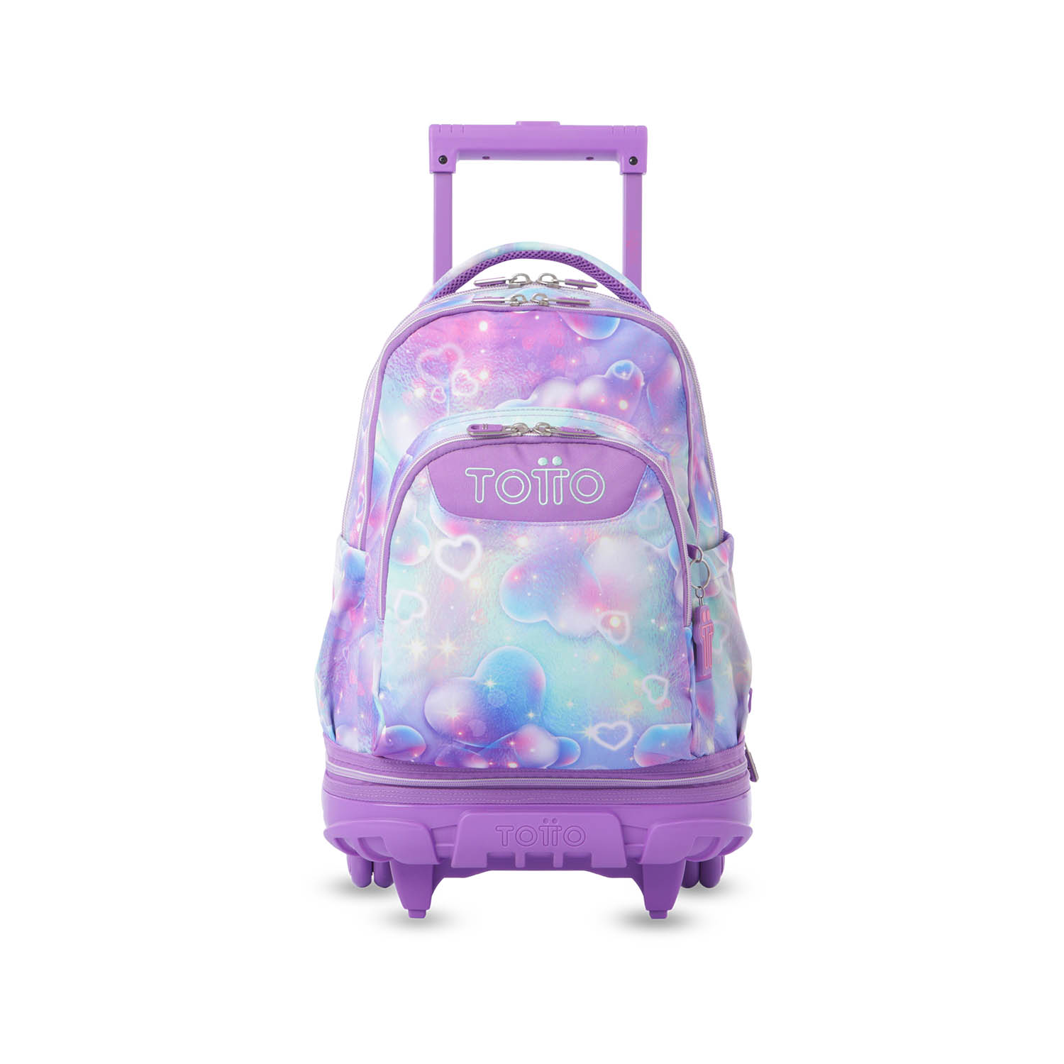 Totto Mochila escolar ruedas Tiza Desmontable Glitter Material: Poliéster 32 x 45.5 x 18 cm
