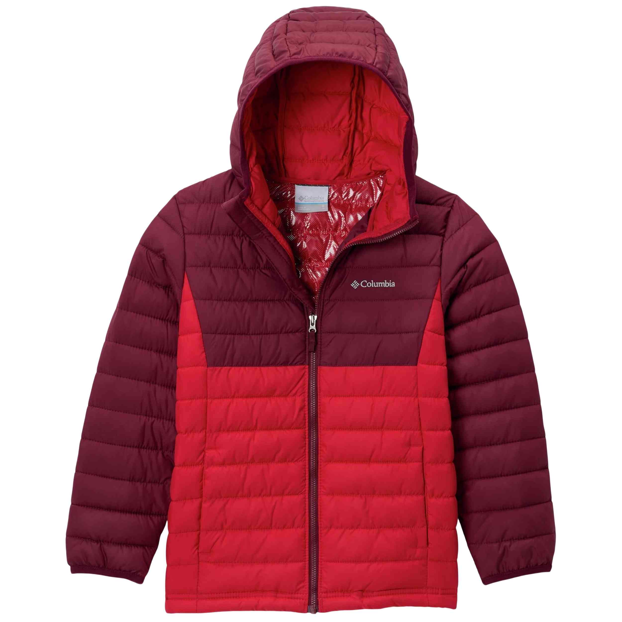 Chaqueta Columbia modelo Chaqueta con capucha Columbia Powder Lite II rojo brillante granate niño para Hombre en color Rojo