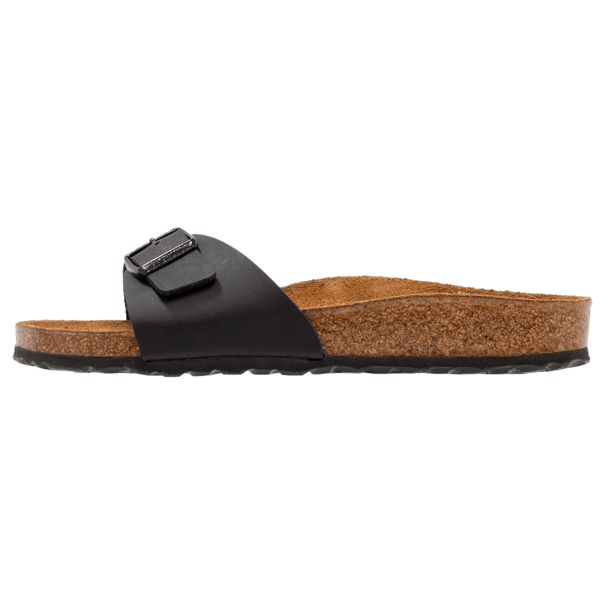 Sandalias Birkenstock modelo Madrid Birko-Flor Narrow Fit para Mujer en color Negro