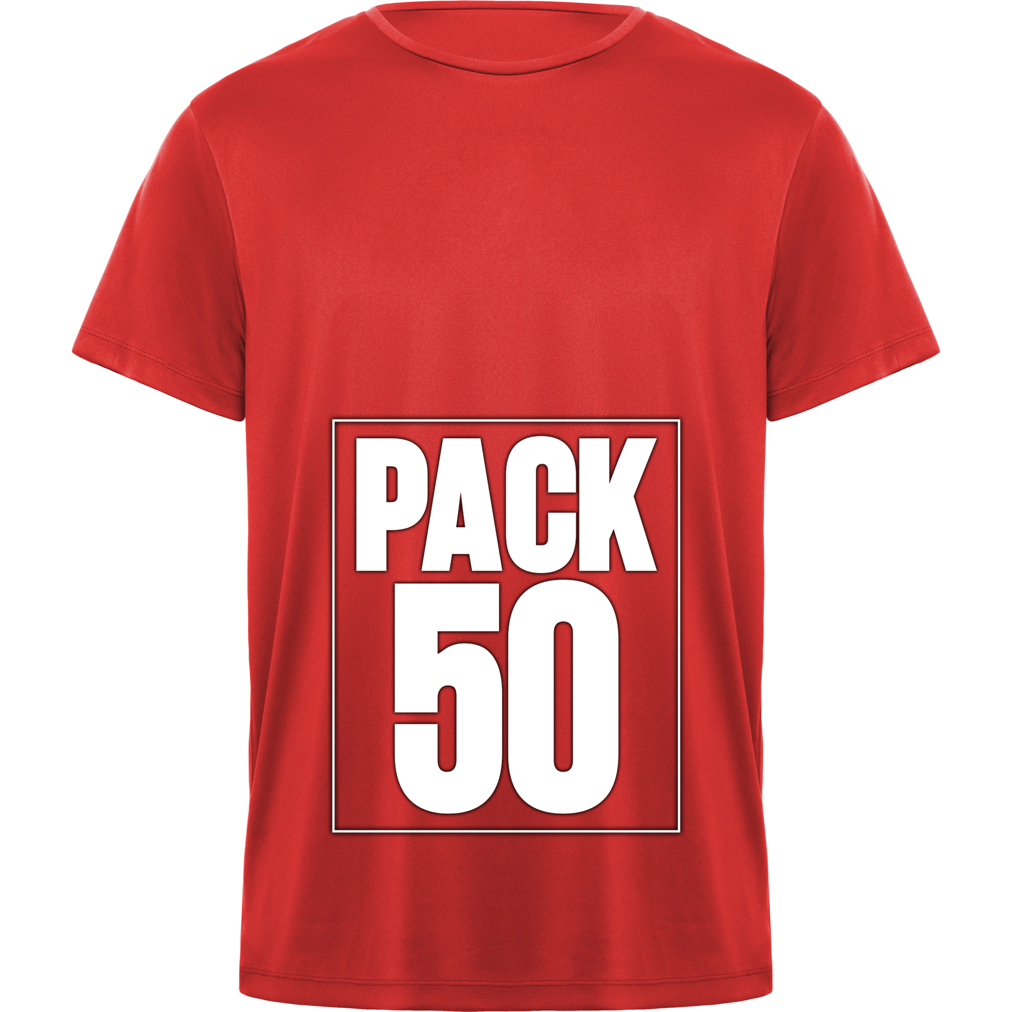 PACK 50 | Camiseta Técnica Premium | Poliéster | Roly