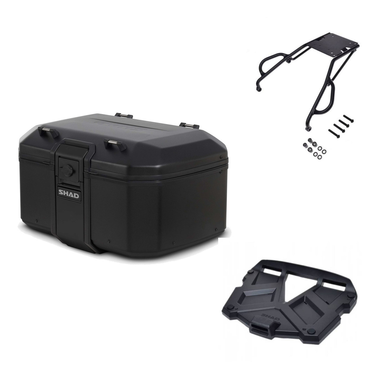 Baul Tr55 Pure Black + Parrilla Terra Pl KIT-569230
