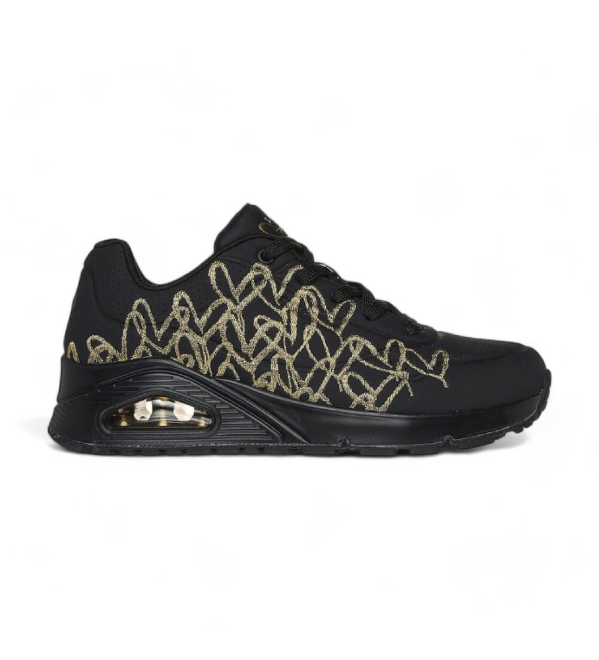 Skechers | Mujer | Zapatilals Uno Golden Heart negro