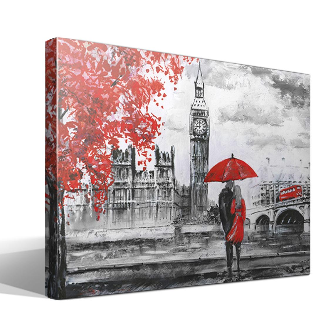 Cuadro Canvas Big Ben - Alta Resolución - Lienzo 100% Algodón - Bastidor Madera 3x3cm - Fabricado en España