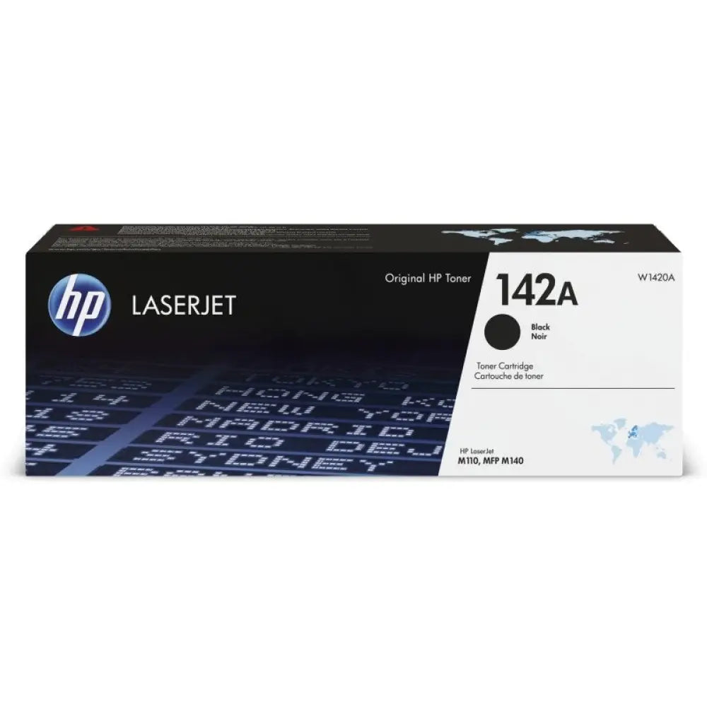HP - Tóner láser 142A negro original para impresoras HP LaserJet M110, M111, M139e-M142e y M140, rendimiento estándar de 950 páginas