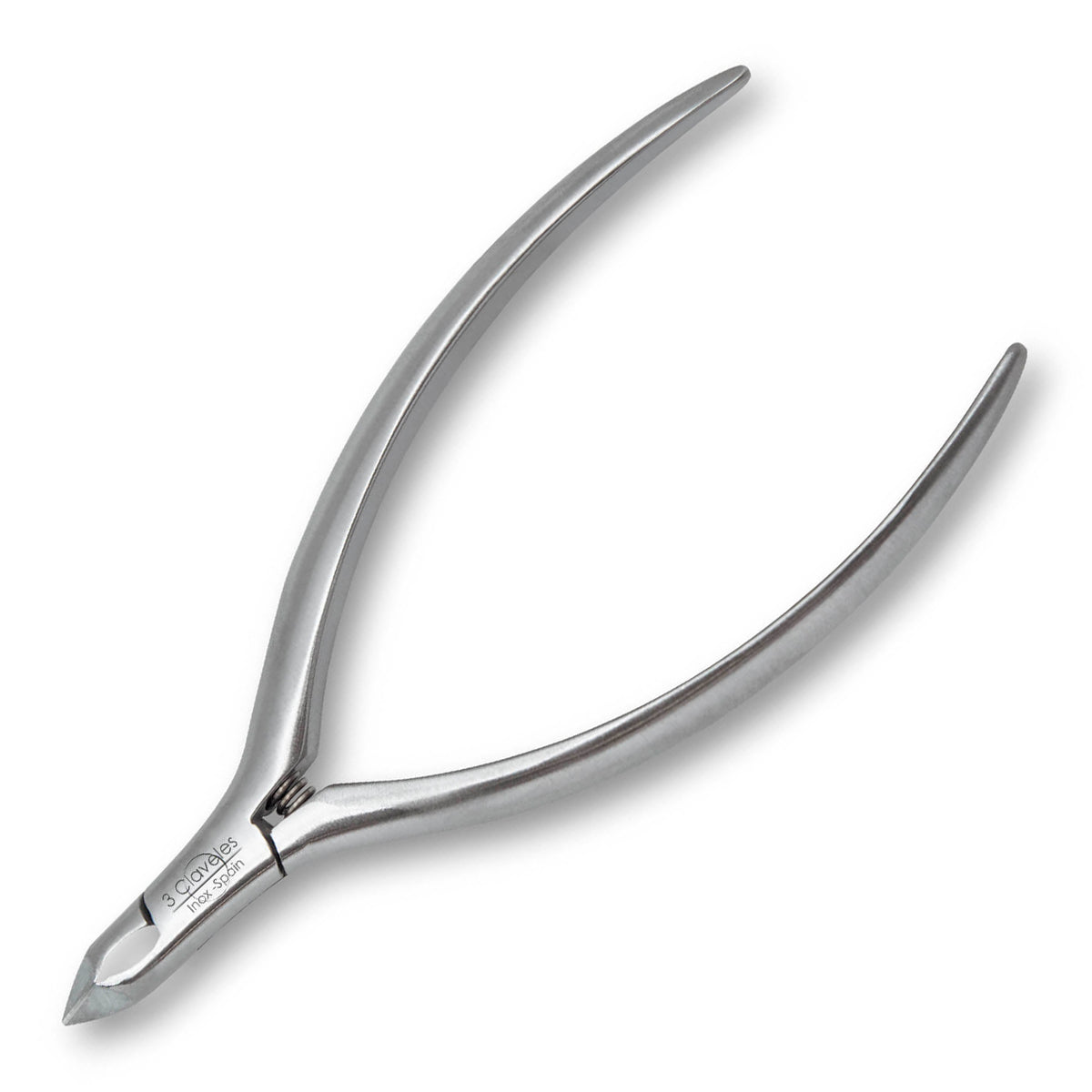 3 Claveles - Alicate de Cutículas 11 cm Corte Recto. Acero Inoxidable Fundición a Presión