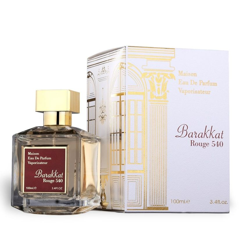 Colección Barakkat Fragrance World 100 ml Tres Iconos de la Perfumería Árabe : Satin Oud, Rouge 540 y Rouge 540 Extrait
