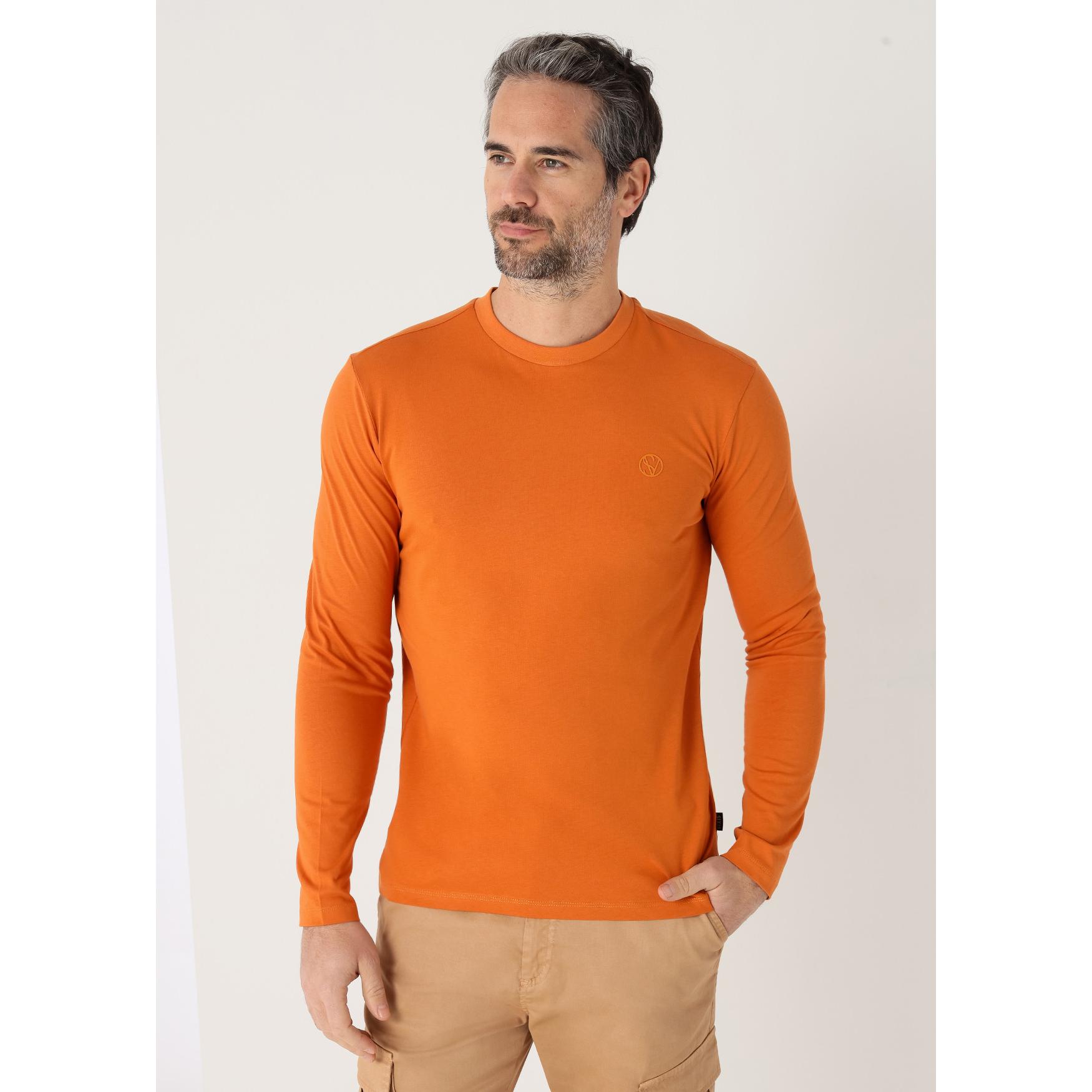 SIX VALVES - Camiseta basica de manga larga con logo