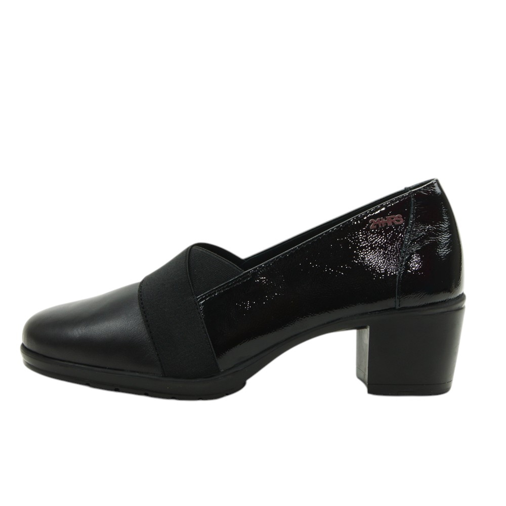 24 Hrs mod. 26937 mocasín para mujer en charol, sin cordones