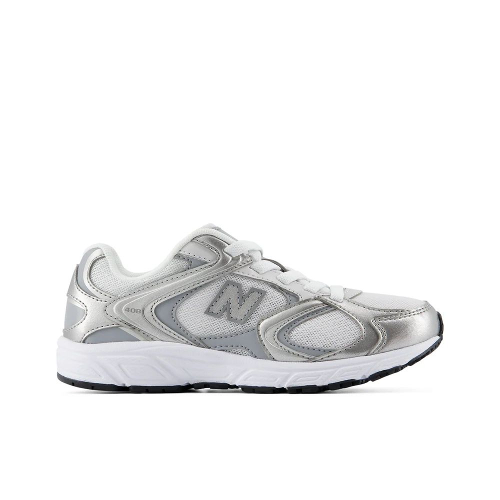 New Balance - Zapatillas 408 para niños, ligeras con cordones elásticos fáciles de poner y suela de goma resistente, ideales como deportivas niño