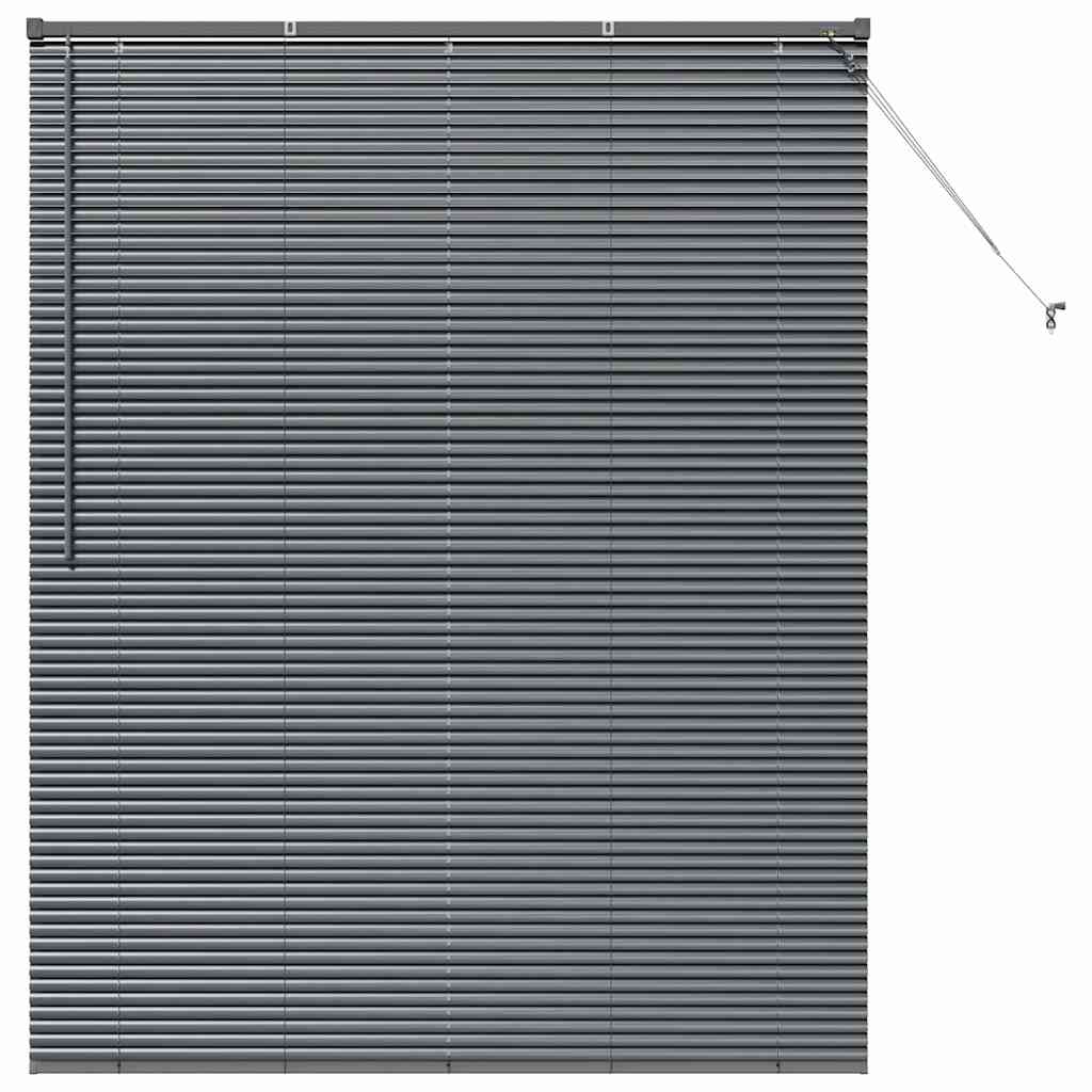 vidaXL Persianas venecianas Manual Gris oscuro 175 x 145 cm Aluminio