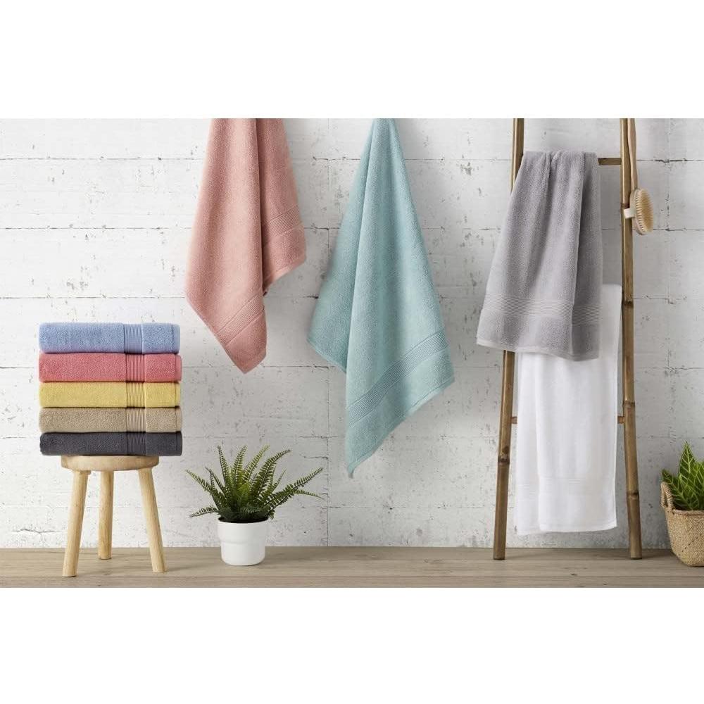 Toalla de Baño 100% Algodón Gamma 600 GR/M2 (Mostaza, DUCHA-70X140 CM)