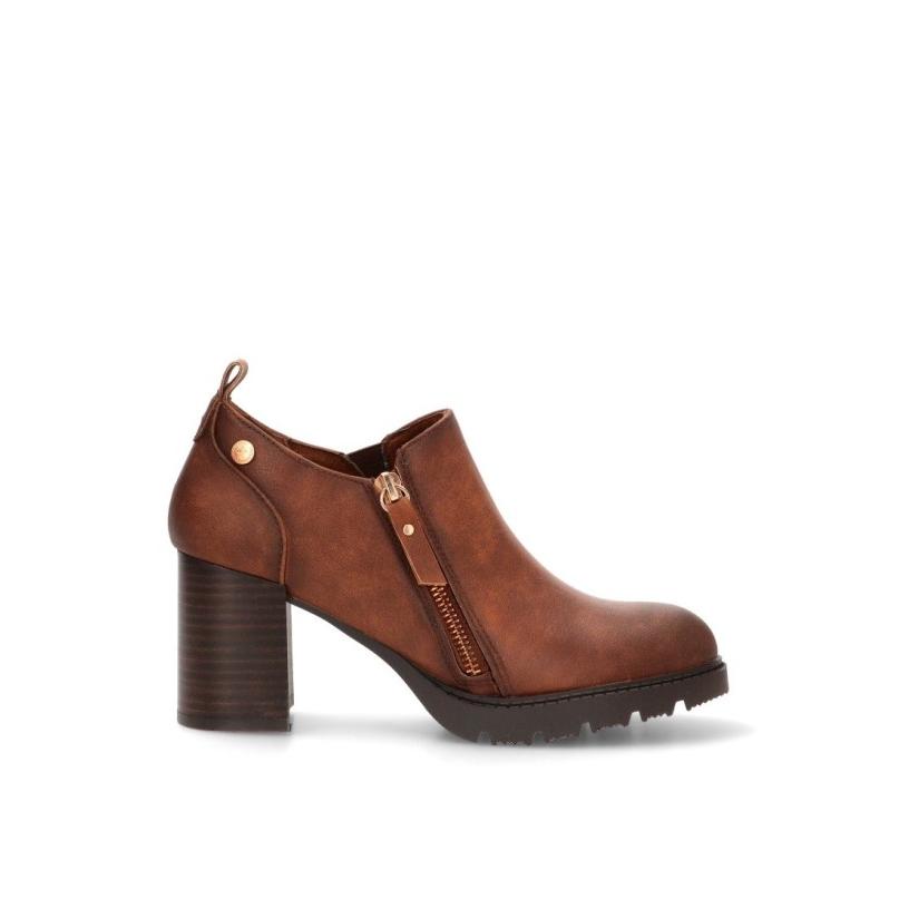 Zapato Xti - Mujer - Tacón Alto - Modelo 144301 - Color Camel