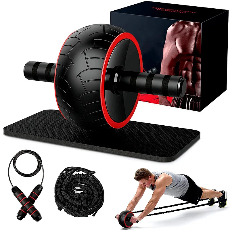 TK Kit De Entrenador Abdominal Silencioso Y Desmontable Ab Wheel Para Ejercicios De Fortalecimiento Core Adecuado Para Gimnasio Doméstico Equipo De Fitness
