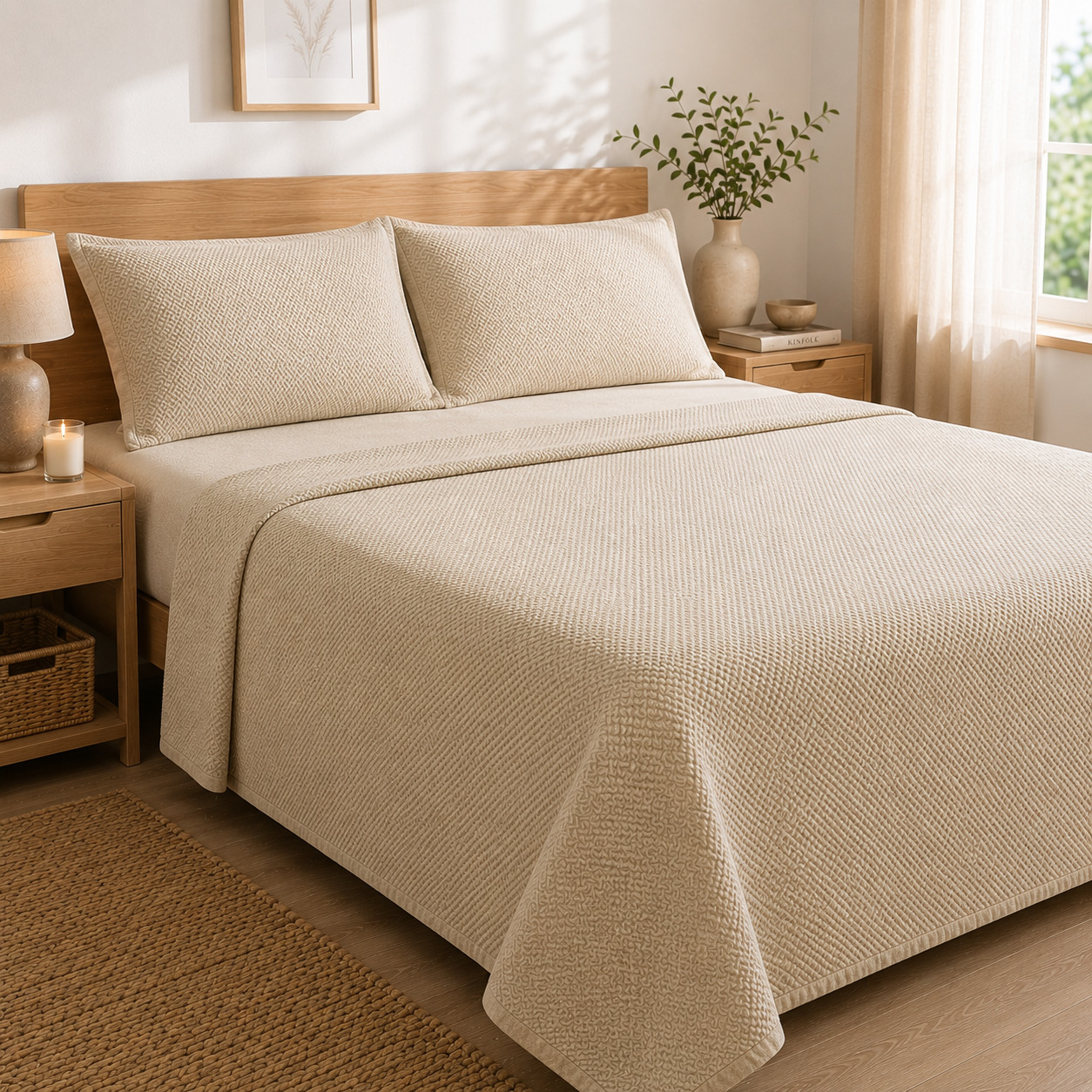 Juego de Sábanas Coralina Design - Colección Invierno - Disponible en Azul, Beige Rosa y Gris y en medidas para camas de 90cm, 105cm, 135cm, 150cm y 180cm - Donegal Collections