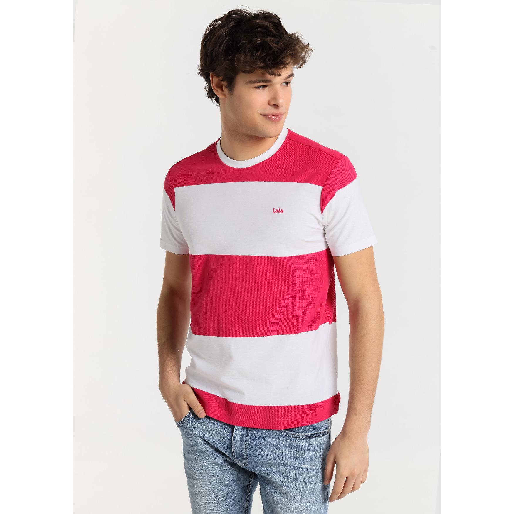 LOIS JEANS - Camiseta Niko-Wesley Rosa