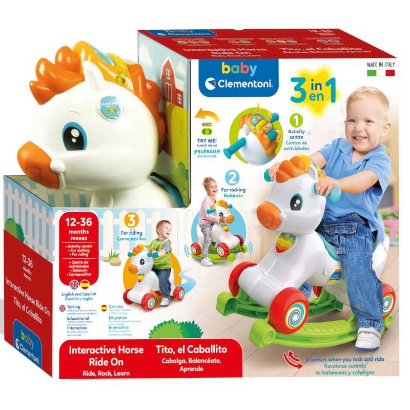 Clementoni – Caballito de madera Tito, el Caballito Clementoni.
