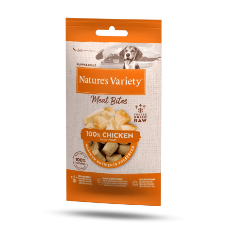 Nature´s Variety Meat Bites Pollo para Perros 20 gr