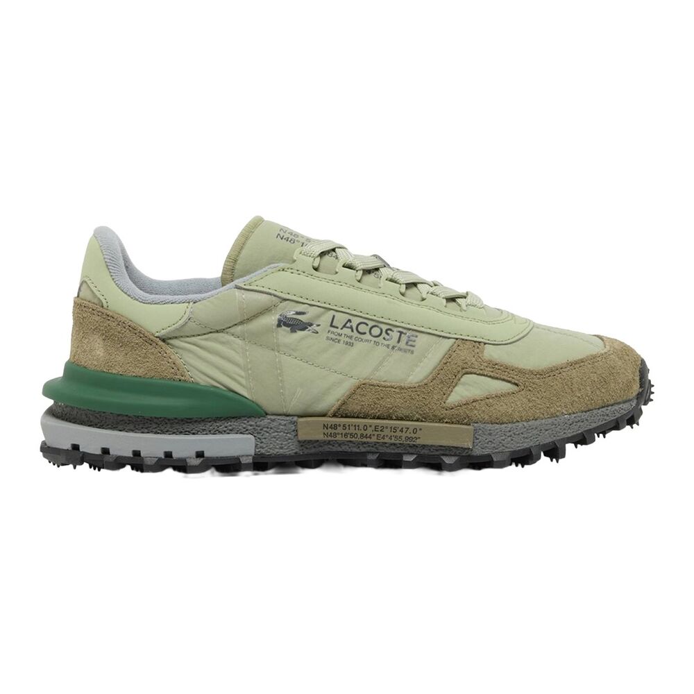Zapatillas Verdes Lacoste Elite Active Khaki Grey con Detalles de Estilo Retro