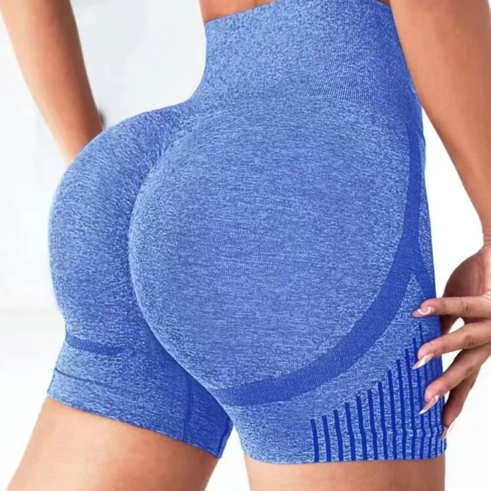 TK Shorts De Yoga Para Mujer Cintura Alta Shorts De Gimnasio Levantamiento De Glúteos Fitness Running Sportswear Polyester Sin Bolsillos