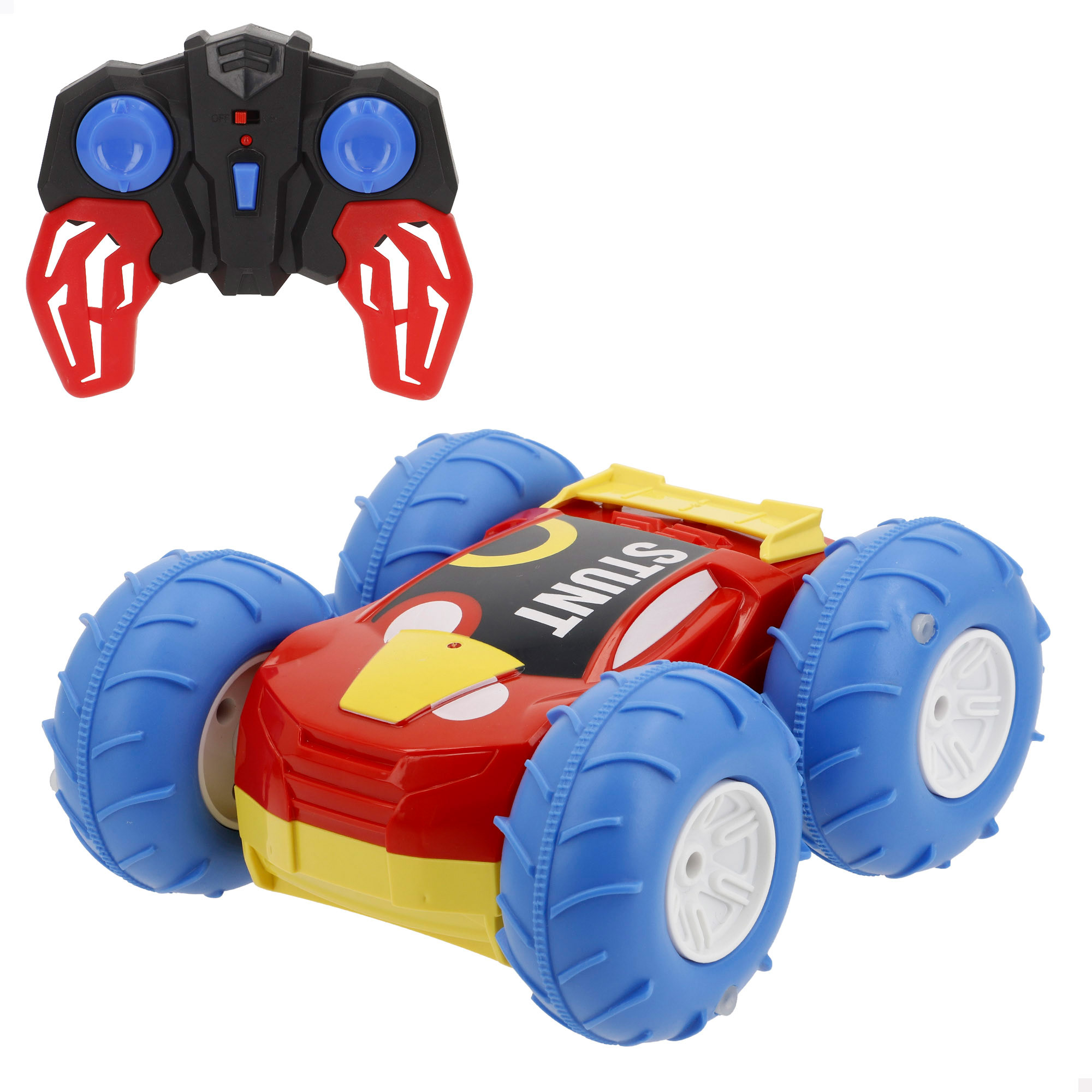 Speed&Go - Coche teledirigido anfibio acrobacias 360º, mide 15x15x6 cm, 6 direcciones, frecuencia 2.4 GH.z, alcance 10 km/h, coches radiocontrol para niños, vehículo RC, juguetes 4 años, coche rc eléctrico, juguetes interactivos para niños