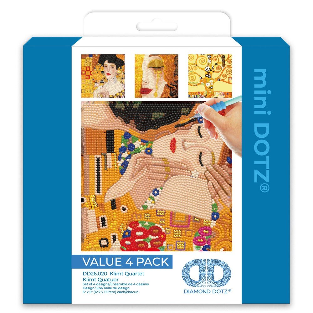 DIAMOND DIAMOND DOTZ SET 4 CUADROS GUSTAV KLIMT PINTAR CON DIAMANTES PINTURA CON DIAMANTES