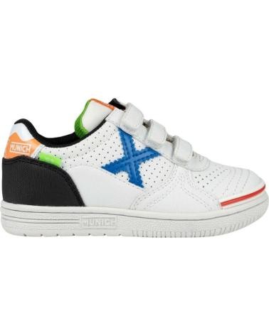 Zapatillas de Fútbol Sala Niño Munich G-3 Kid Profit Sport 424 en color Blanco, Blanco y Multicolor-1511424