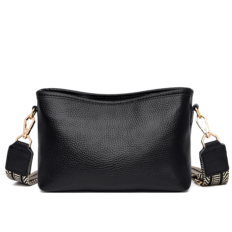 TK Bolso cruzado de cuero genuino para mujer, bandolera de hombro de vaca de Color sólido, a la moda, de lujo, para teléfono, 2022