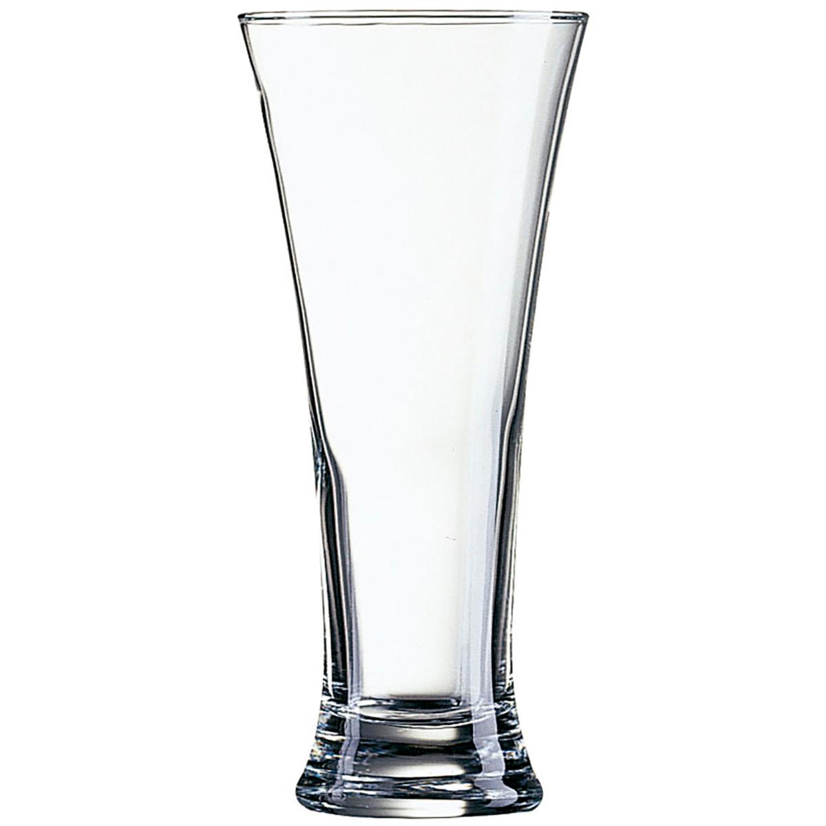ARCOROC MARTIGUES Caja 6 Vasos Altos Cerveza Vidrio 33CL Transparente Brillo Fabricado en Francia Reciclable