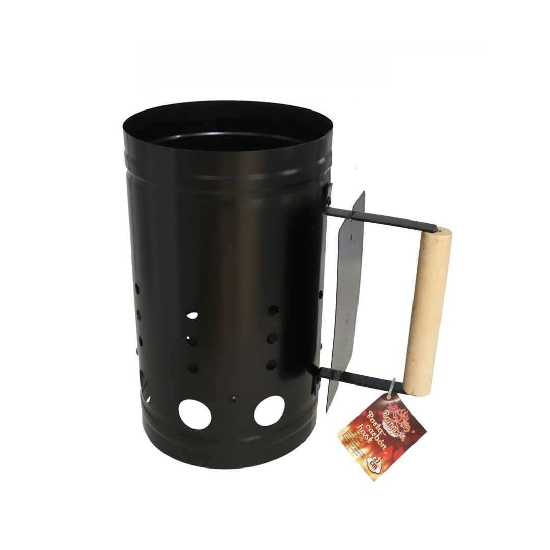 Chimenea de Encendido Porta Carbón para Barbacoa (17 x 27 cm)