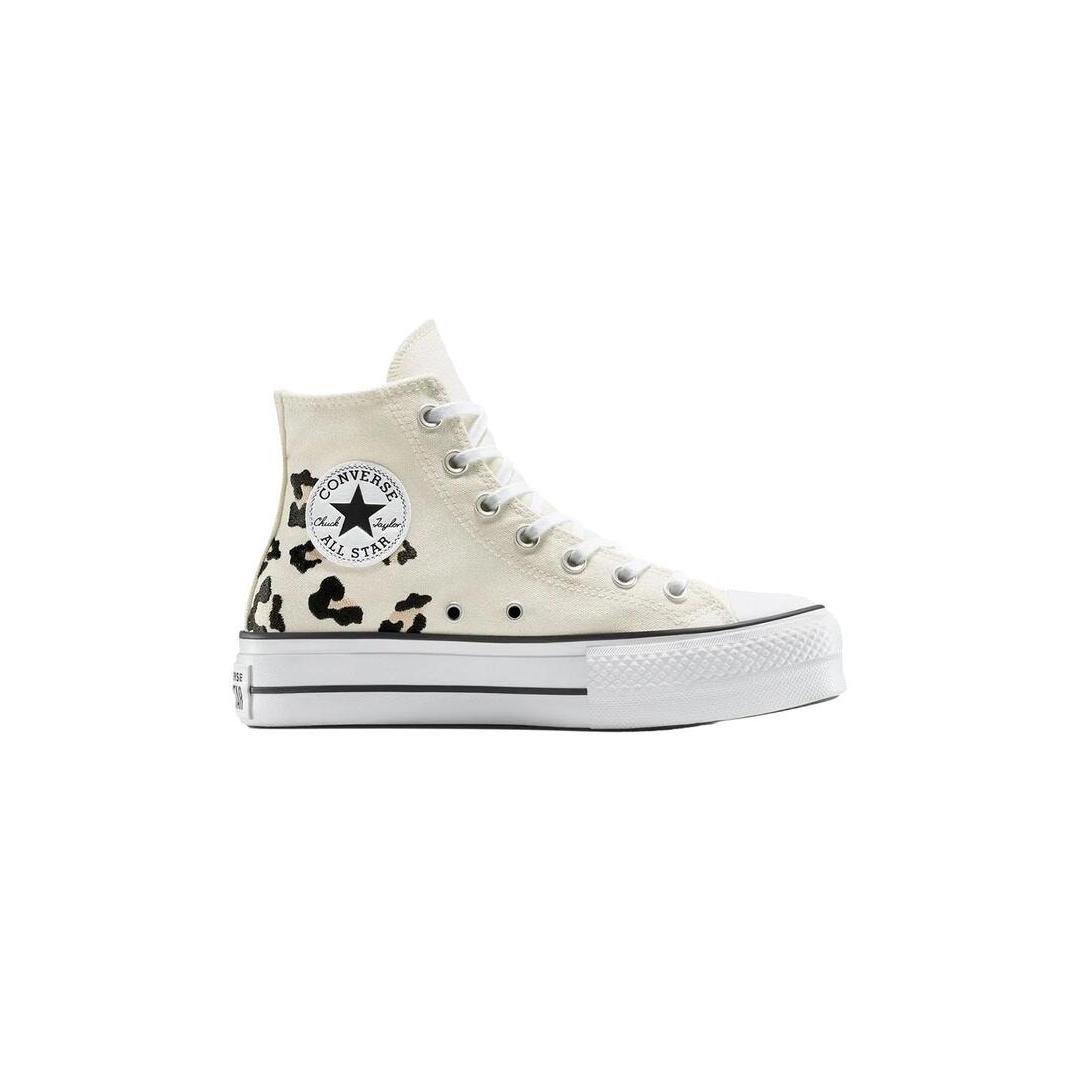 Zapatilla Mujer Converse Ctas Lift Beige Print Leo