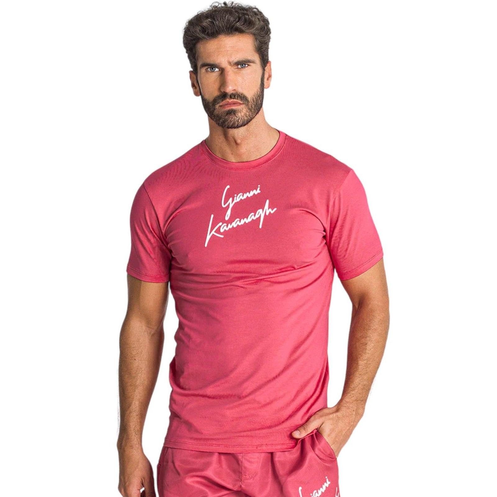 Camiseta Gianni Kavanagh Ajustada Signature Rosa