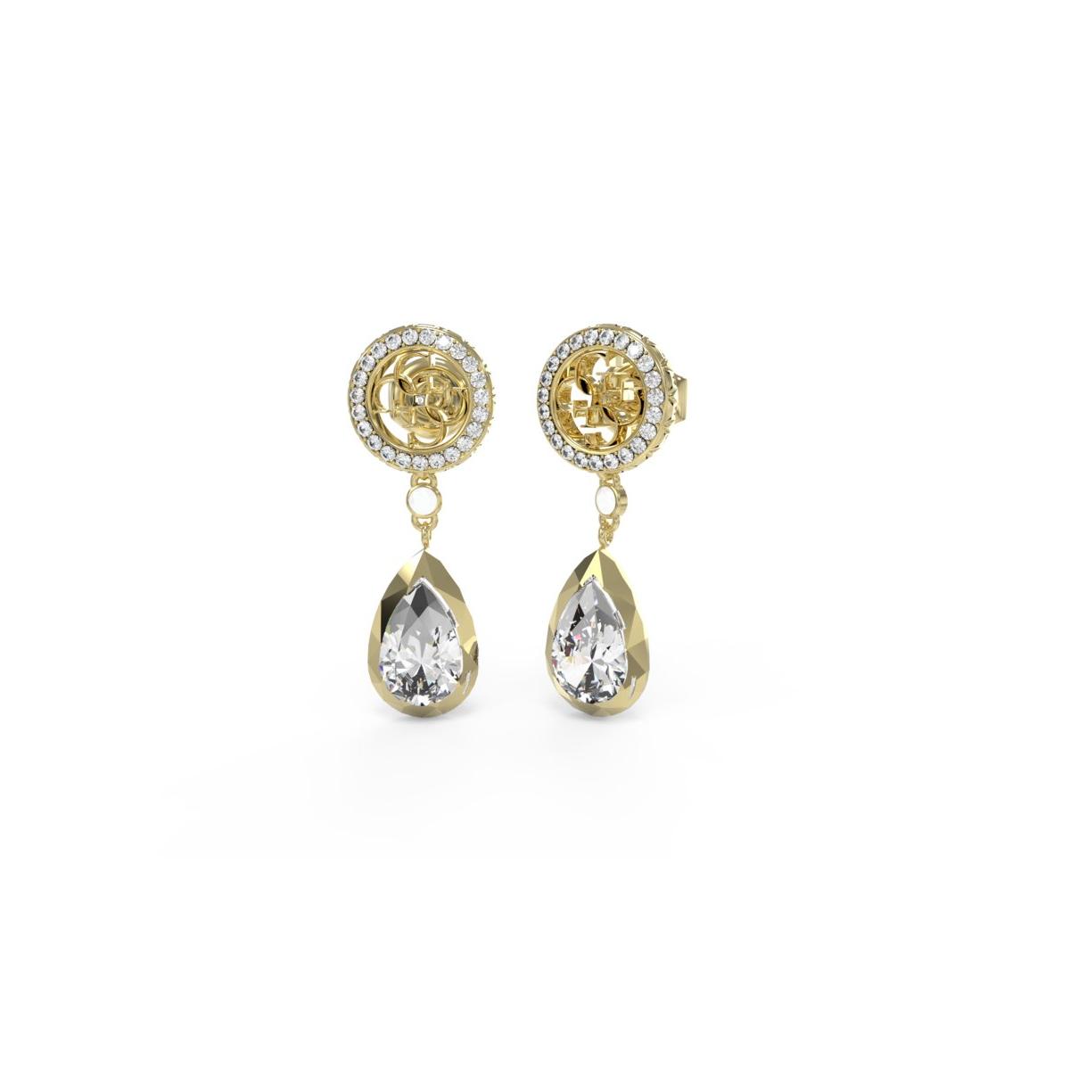 Guess Pendientes Mujer 4g Light De Acero Dorado Jube05235jwygt-u