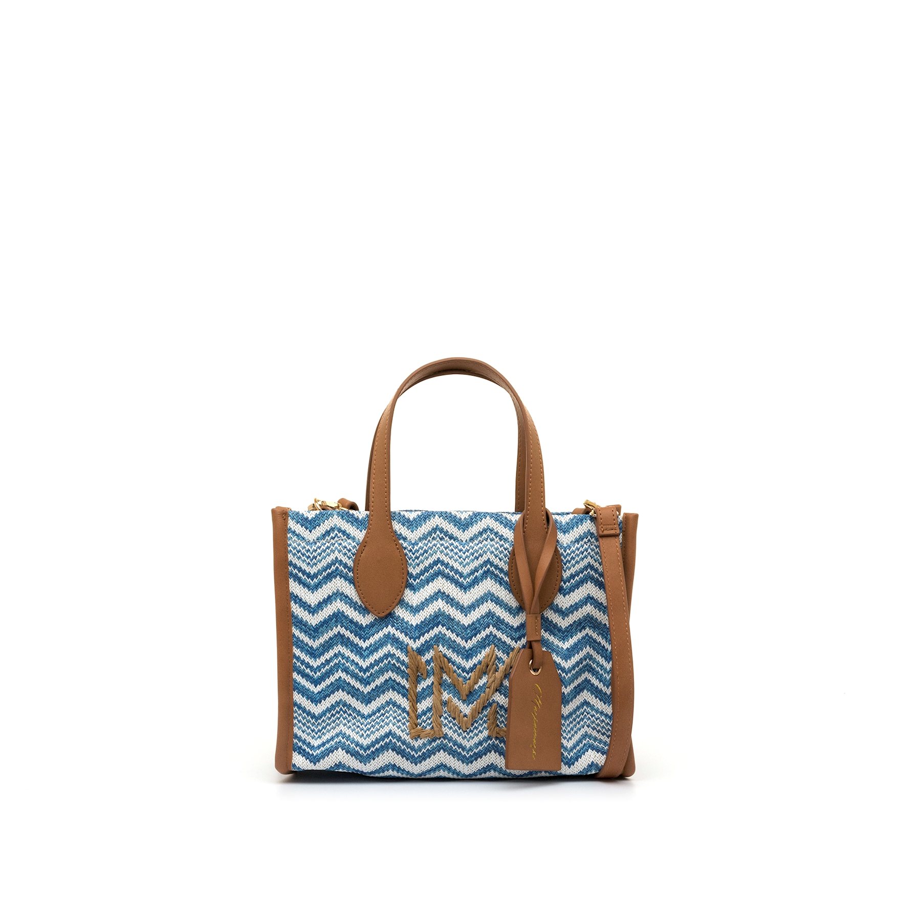 MARIAMARE bolsos mujer lento azul con cierre cremallera