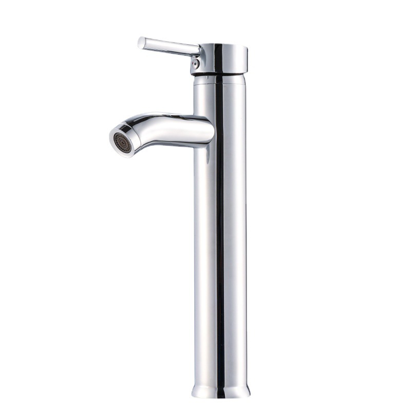 Grifo de Lavabo Cromado de Alta Calidad con Mezclador de Agua Fría y Caliente